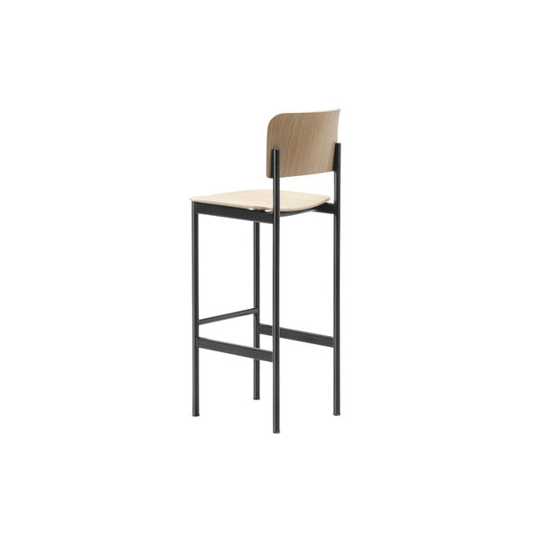 Plan Barhocker, lacquered oak/black, Fredericia Furniture