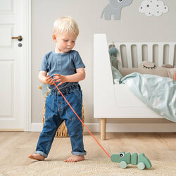 Krokodil Zugtier, grün, Done by Deer