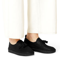 Tulip Loafer Tassel, black black, Ilse Jacobsen Hornbæk