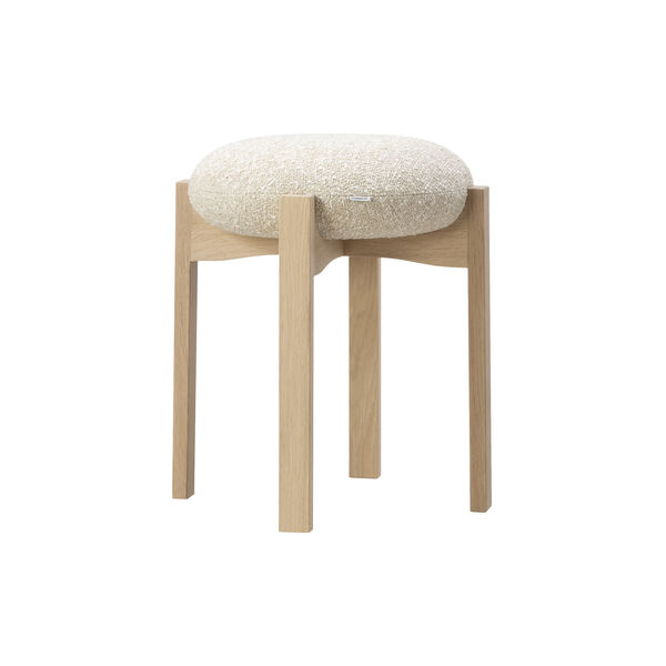 Pioneer Hocker, lacquered oak/Zero 0001, Fredericia Furniture