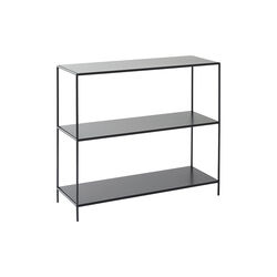 Shelf Low, black, Abstracta® System