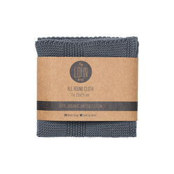 Knitted Cloth, dark grey, By LOHN