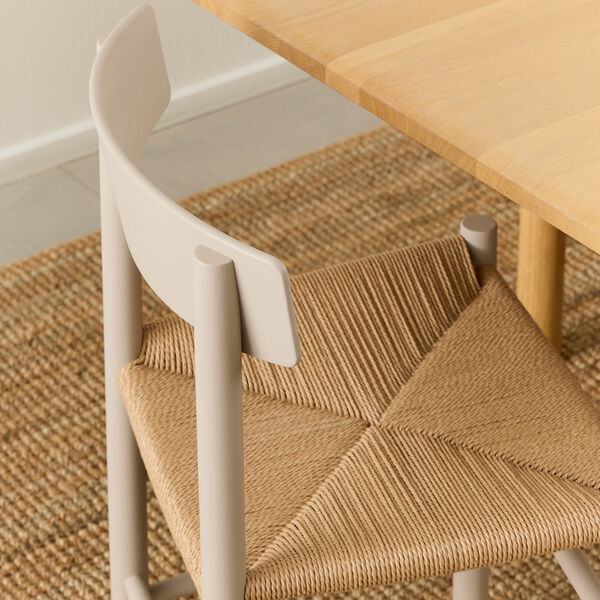 J39 Mogensen Stuhl, pebble grey/natur, Fredericia Furniture