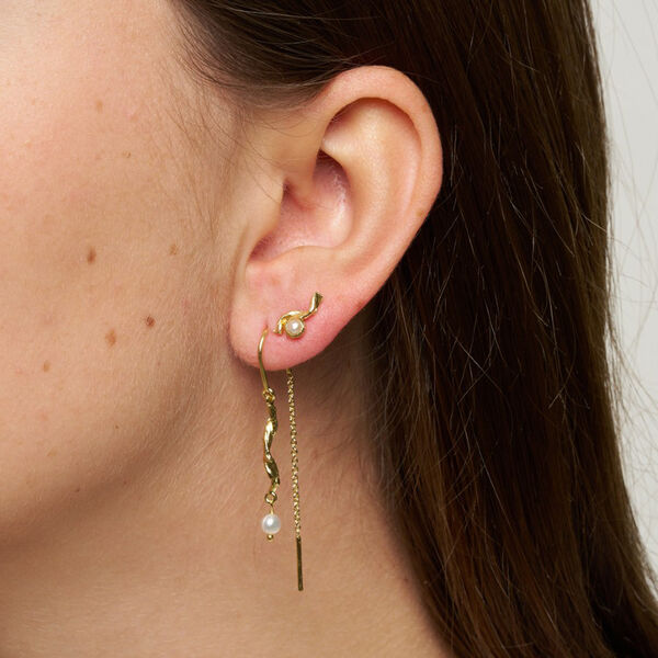 Noora post earrings, green, Pure by Nat