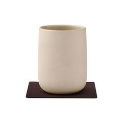 Bull glass mat Square, brown, LIND DNA