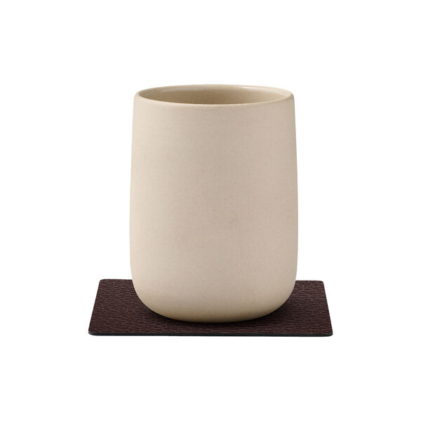 Bull glass mat Square, brown, LIND DNA
