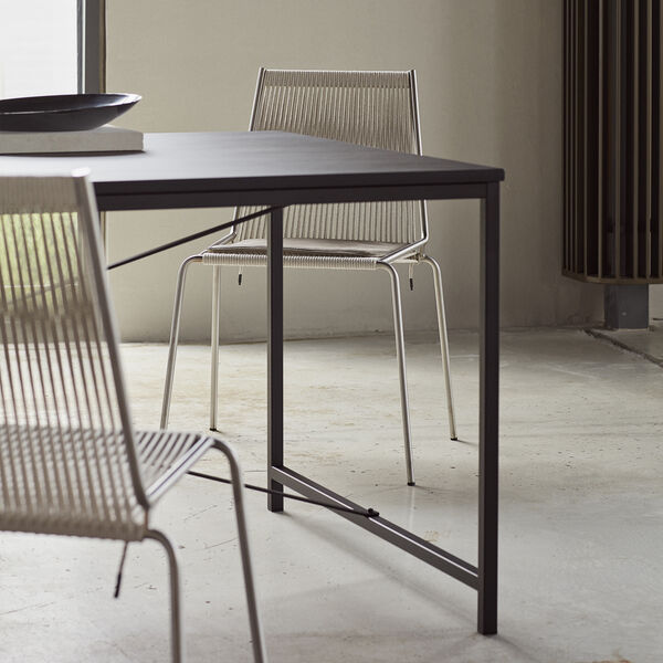 Noel Chair, steel/nature linen, Thorup Copenhagen