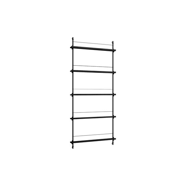 Magazine Shelf 1801, black, MOEBE