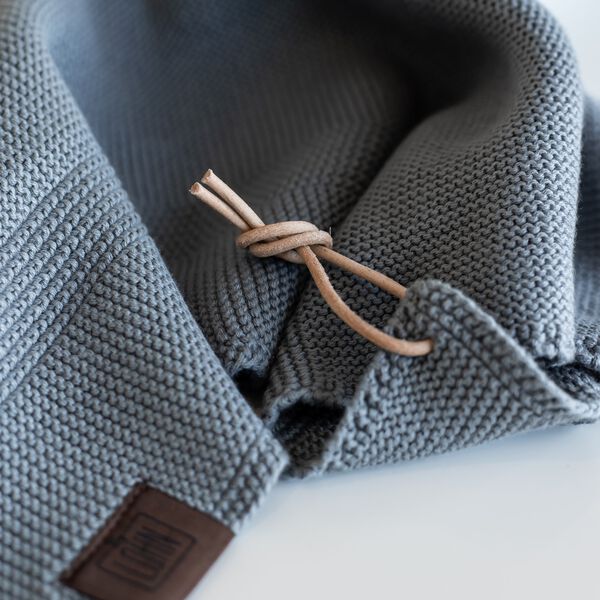 Knitted Towel, spanish grey, By LOHN