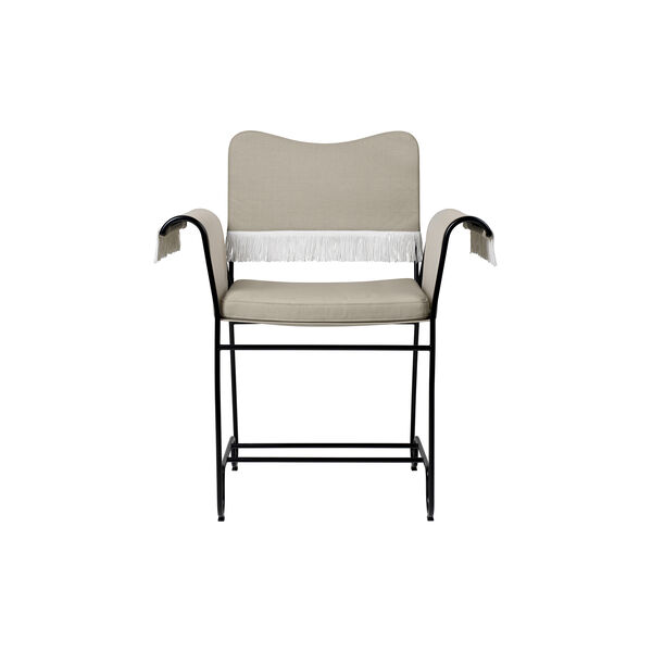 Tropique Esszimmerstuhl mit Fransen, Udine Limonta 12/klassisch schwarz, GUBI