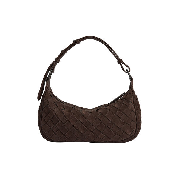 Mini MuseMBG Tasche Sue. Geflochten, dark brown, Markberg