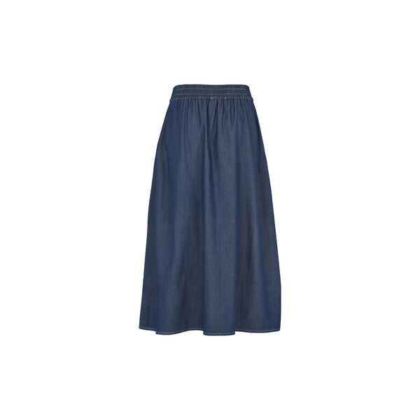 Bine Long Skirt, mid blue, Basic Apparel