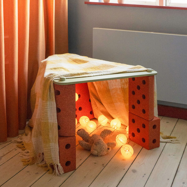 2 x Balance Beams, dusty green, MODU