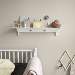 Seaside Shelf with Hooks, 60x20 cm, Oliver Furniture