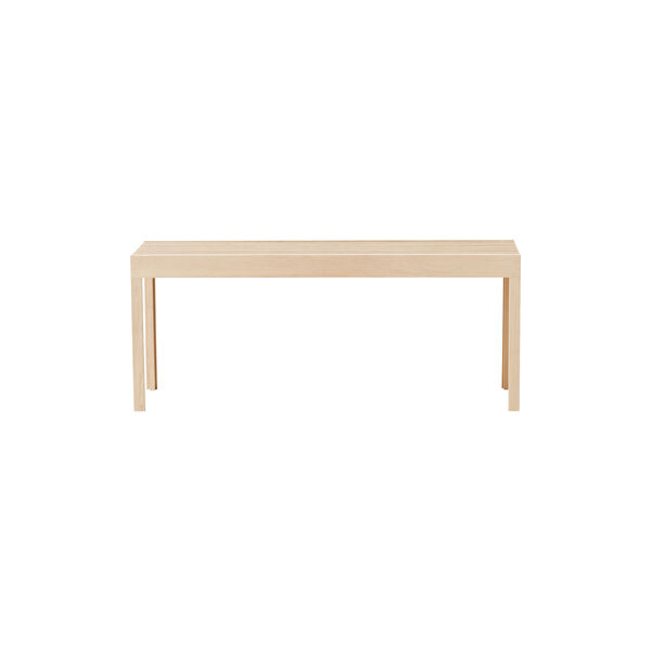 Lightweight Bench, white oiled oak, Form & Refine