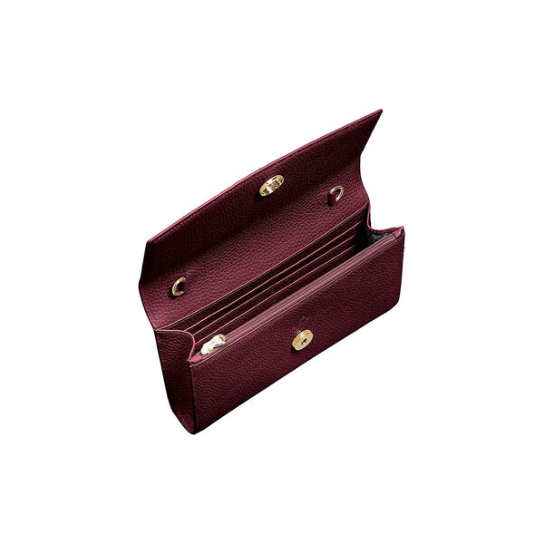 Wallet With Strap, burgundy, Aigner