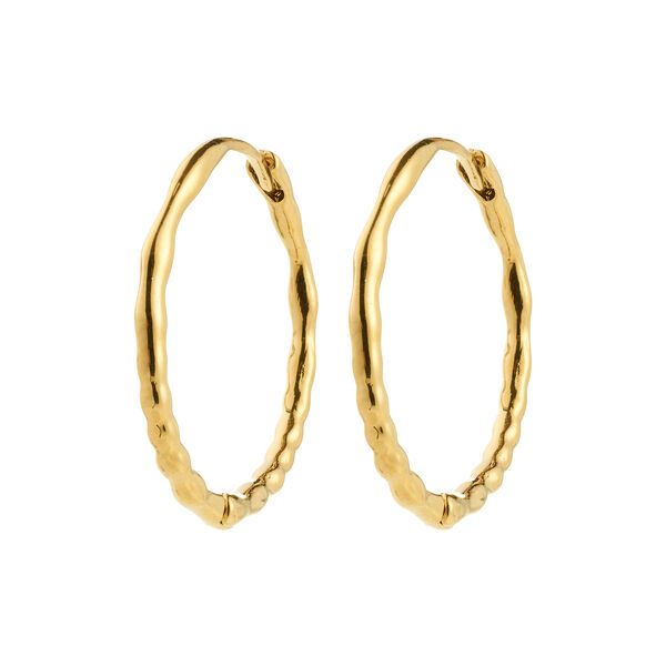 BETWEEN hoops, gold plated, Pilgrim