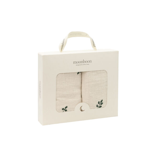 Organic Muslins, leaf, Moonboon