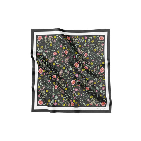 Charcoal Garden Scarf, Flora Danica Denmark