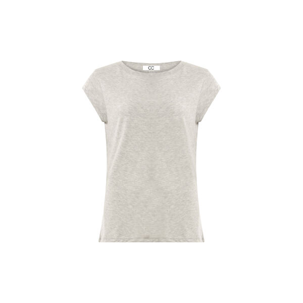 CC Heart basic O-neck T-Shirt, light grey melange CC Heart basic O-neck T-Shirt, light grey melange, Coster Copenhagen