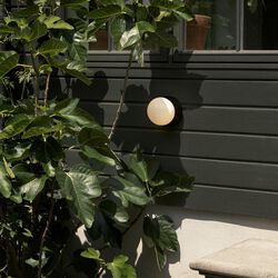 Liila 1 Outdoor Wall Lamp, black/opal, Nuura