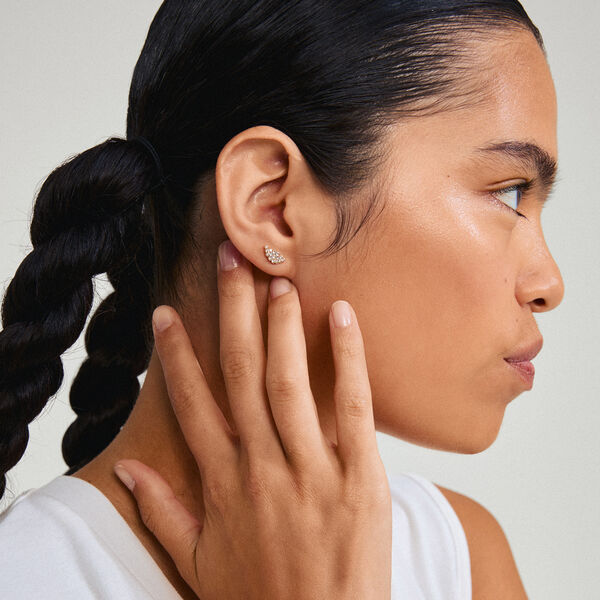 BERENIKE Studs, gold plated, Pilgrim