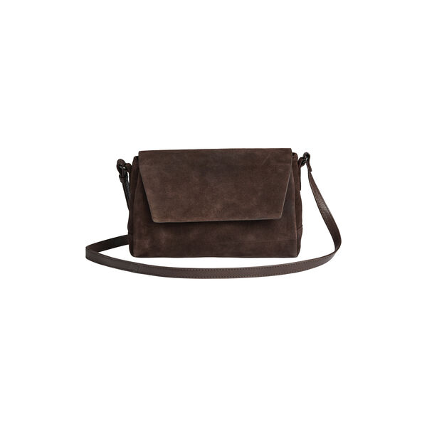JulesMBG Crossbody-Tasche aus Wildleder, dark brown, Markberg