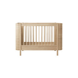 Wood Mini+ Cot Bed incl. Junior Kit 68x122/162 cm, oak, Oliver Furniture