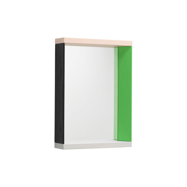 Spiegel mit farbigem Rahmen, klein, gr&uuml;n/rosa, Vitra 