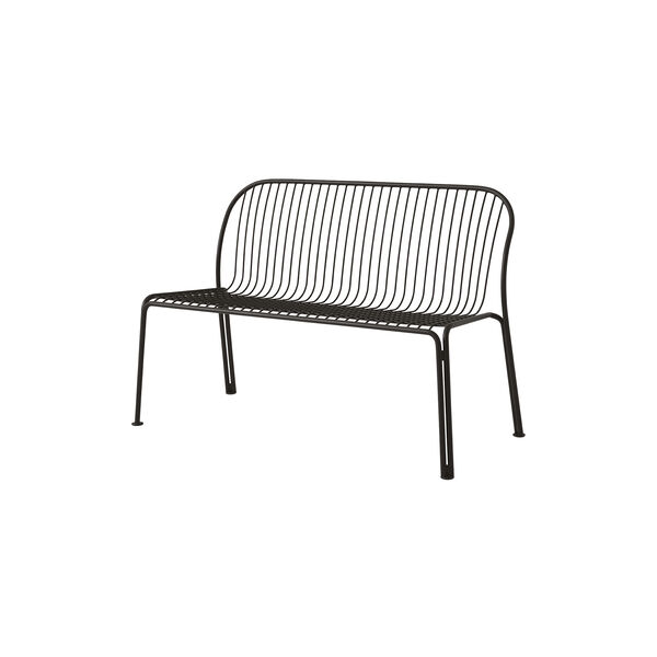 Thorvald SC111 Outdoor Dining Bench, warm black, &Tradition