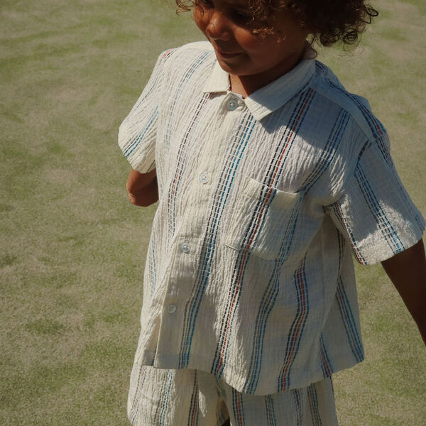 Vincent Kurzarmhemd, antique white, Konges Sl&oslash;jd