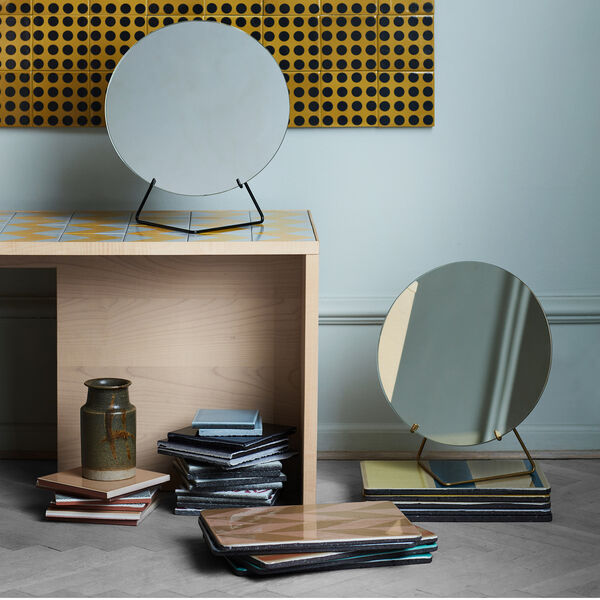 Tischspiegel, schwarz, MOEBE