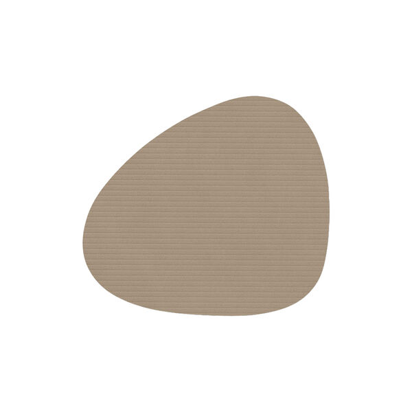 Corduroy glass mat Curve, clay brown, LIND DNA