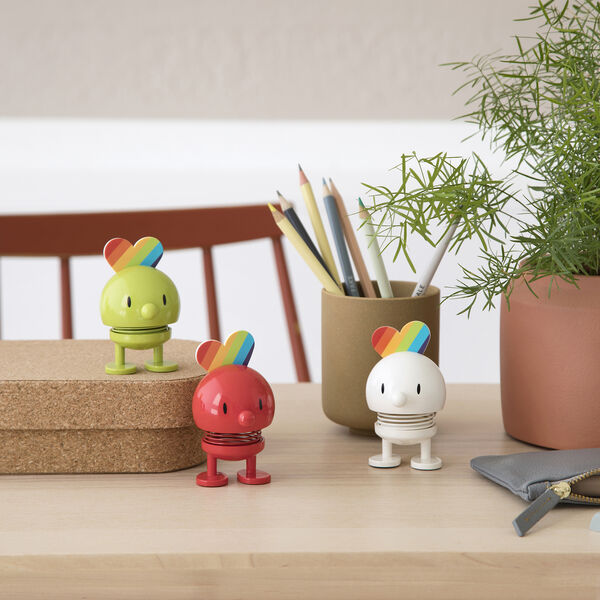 Rainbow, white, Hoptimist