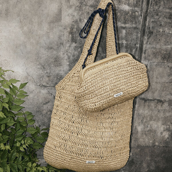 Day H&auml;kel-Clutch, coriander beige, DAY ET