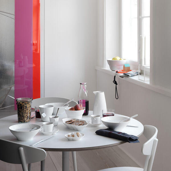 Elements Weiß Espressotasse und Untertasse, 10 cl, Royal Copenhagen