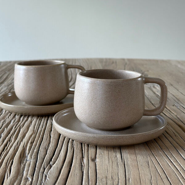 CAPRI Tea Set, matte taupe, HOEME Copenhagen