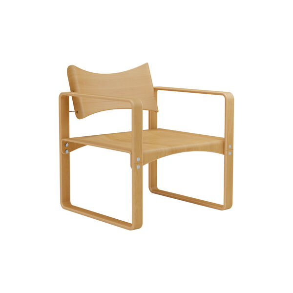 270 F Lounge Chair, honey-stained, Verpan