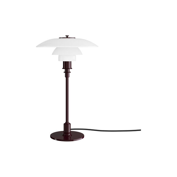 PH 3/2 Table Lamp, glossy burgundy, Louis Poulsen
