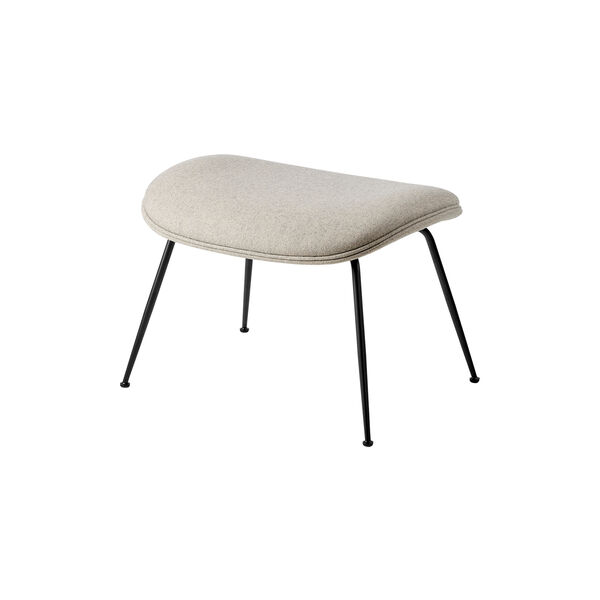Beetle Ottoman vollgepolstert, Plain 0025/schwarz matt, GUBI