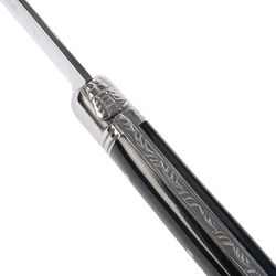 Steakmesser, black horn, Laguiole Tradition