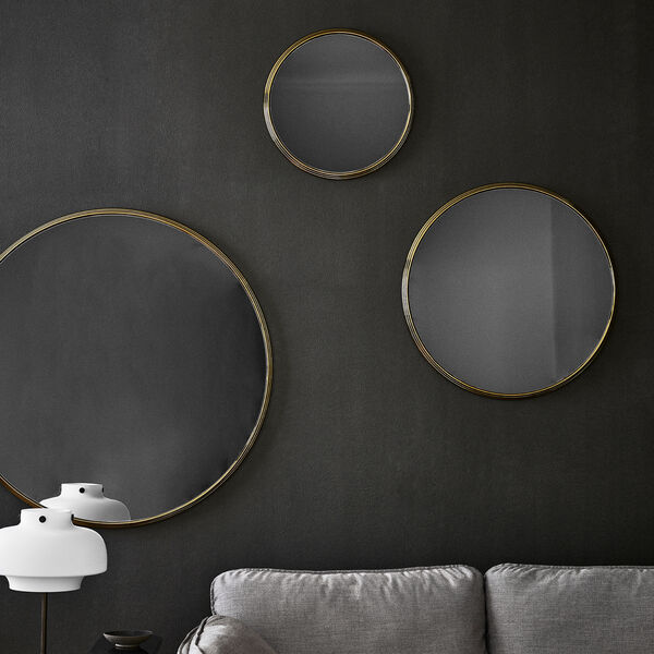 Sillon SH4 Wall Mirror, brass Sillon SH4 Wall Mirror, brass, &Tradition