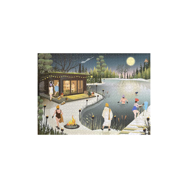 Sauna am See Puzzle 1000 Teile, ViSSEVASSE