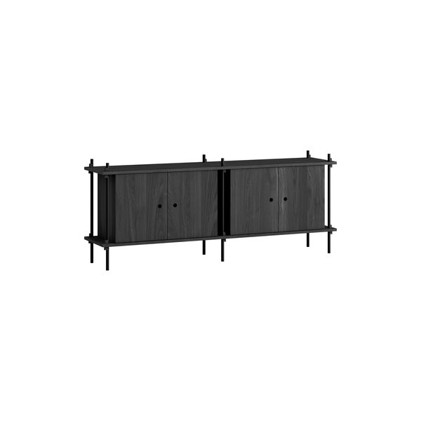 Shelving Sideboard, black/black, MOEBE