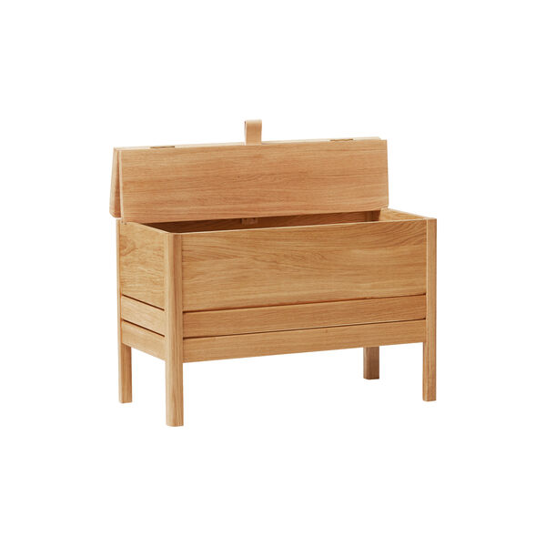 A Line Storage Bench, oak, Form & Refine