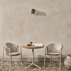 Vipp717 Open-Air-Café-Tisch, Teak/hellgrau, Vipp