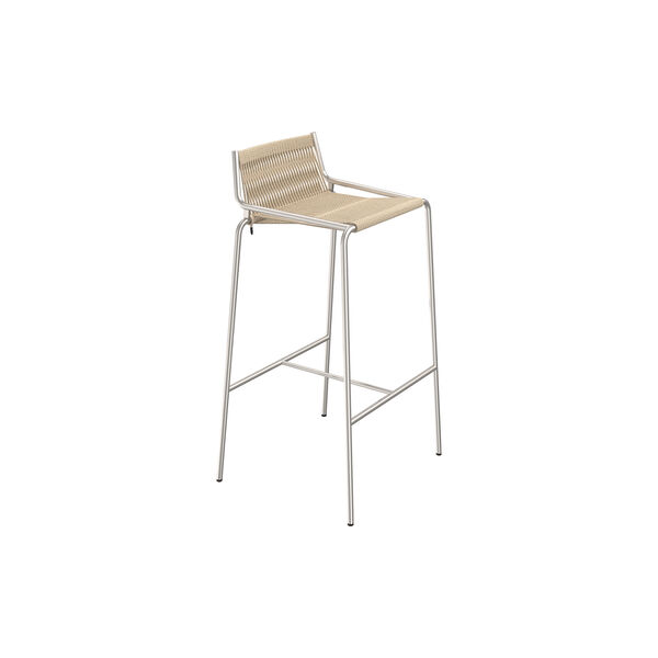 Noel Bar Chair, steel/nature, Thorup Copenhagen