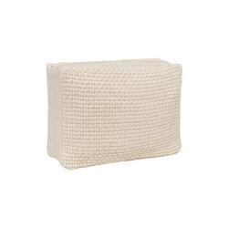 Knitted Toilet Bag Petra, beige melange, By LOHN