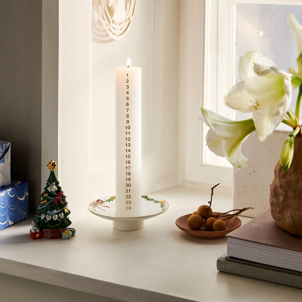 Star Fluted Christmas Candle Holder, Royal Copenhagen