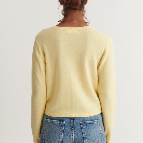 Selem-Strickjacke, sunlight, Basic Apparel